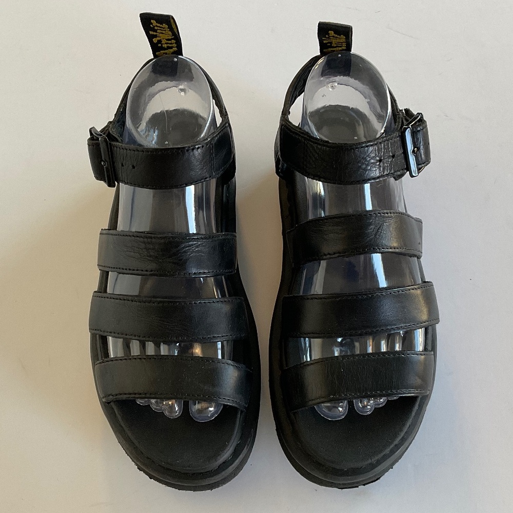 Dr. Martens Blaire  Strap Platform Sandal Black Size 6